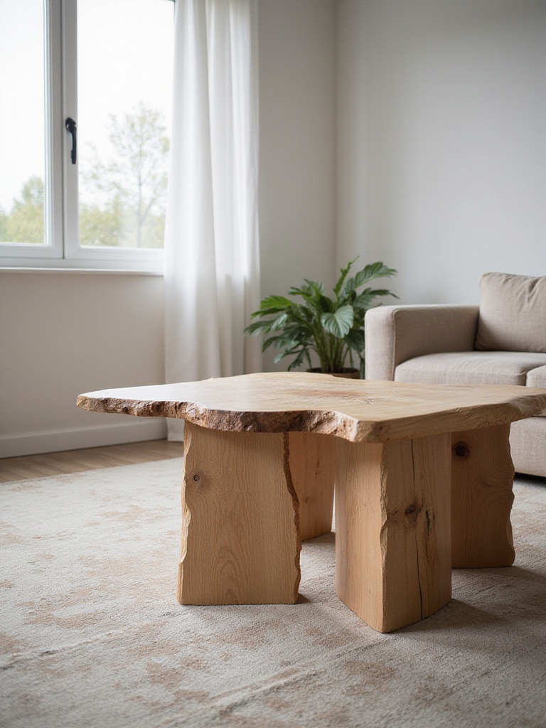 Minimalist living room with quality furniture showcasing craftsmanship and timeless design.