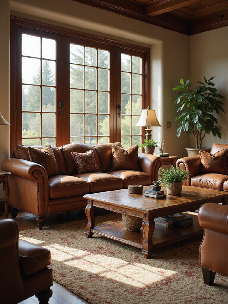Luxurious living room showcasing premium craftsmanship in furniture